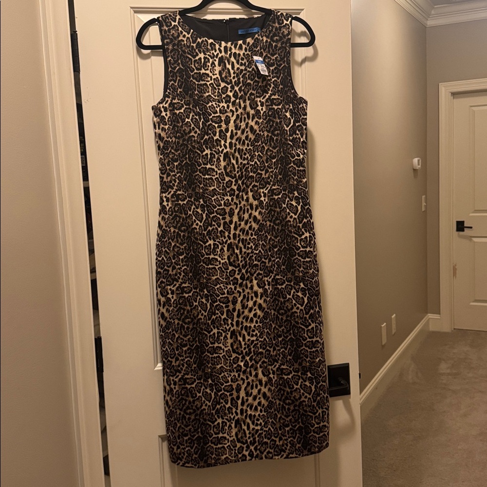 J. McLaughlin Leopard Print Midi Dress